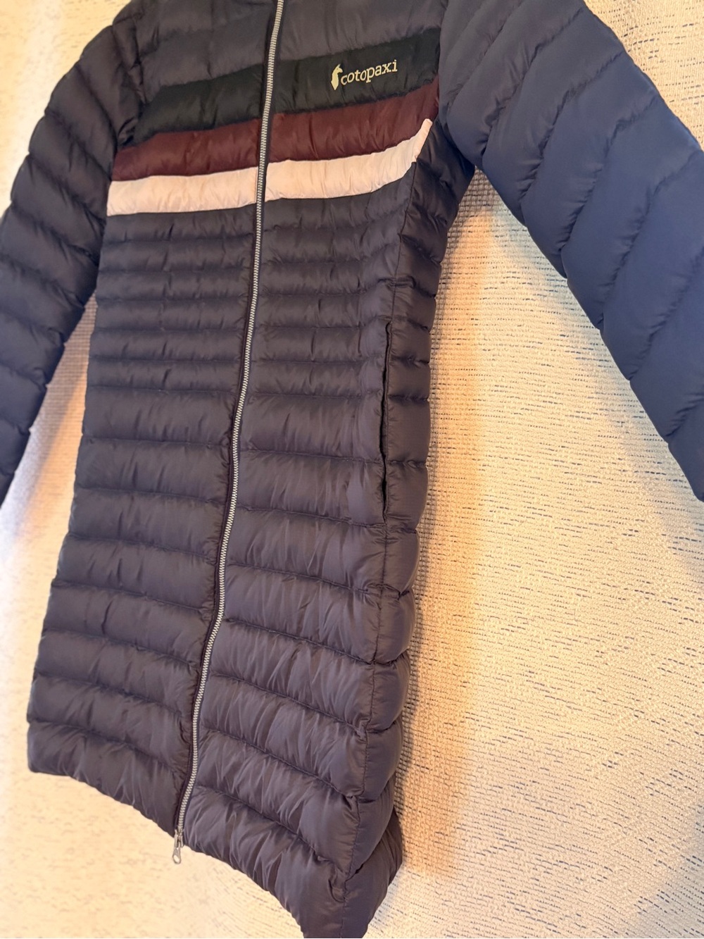Cotopaxi Fuego Down Parka Jacket Womens Small 800-Fill Colorblock Puffer Coat - Picture 6 of 7